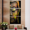 Image of 3Pcs HD Printed Buddha Painting Canvas Wall Art