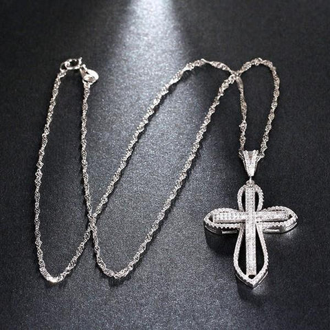 Luxury Charm Cross Grandma Jewelry Necklace