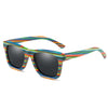 Image of Fancy Colorful Wooden Bamboo Sunglasses