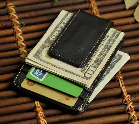 Front Pocket Money Clip Slim Minimalist Wallet