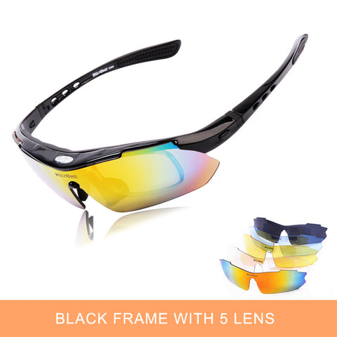 5 Lens UV Polarized Cycling Glasses