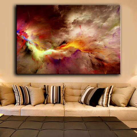 Abstract Cloud Decor Canvas Wall Art