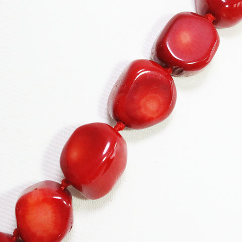 Boho Red Jewelry Coral Necklace