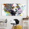 Image of Flower Floral Girl Canvas Wall Art
