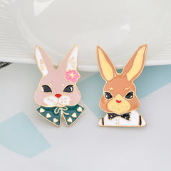 Cute Bunny Rabbit Set Enamel Pins