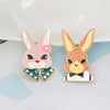 Image of Cute Bunny Rabbit Set Enamel Pins