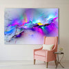 Image of Colorful Abstract Living Room Decor Canvas Wall Art