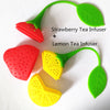 Image of 2Pcs Strawberry Lemon Loose Tea Steeper Infuser