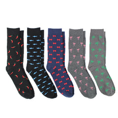5 Pairs Men Plus Size Support Ankle Compression Socks