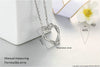 Image of Double Heart CZ Sister Jewelry Necklaces