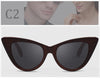 Image of Vintage Cat Eye Wooden Bamboo Sunglasses