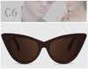 Image of Vintage Cat Eye Wooden Bamboo Sunglasses