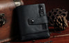Image of Slim Genuine Leather Mens Zipper Wallet