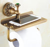 Image of Antique Brass Toilet Paper Holder