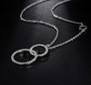 Image of Double Circle Infinity Number 8 Sister Jewelry Necklaces