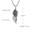 Image of Stainless Steel Wing Feather Jewelry Angel Necklace