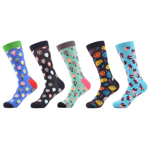 5 Pairs Funky Crazy Cool Funny Socks