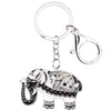 Image of Enamel Elephant Keychain