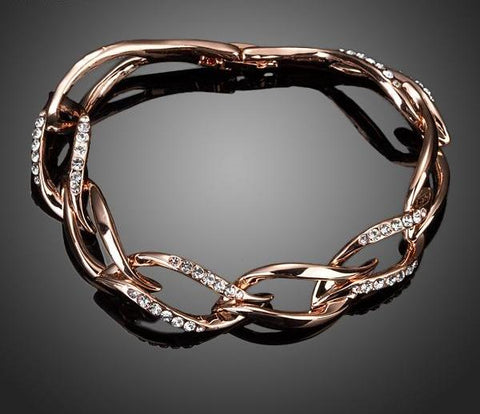 Rose Gold Crystal Sister Jewelry Bracelets