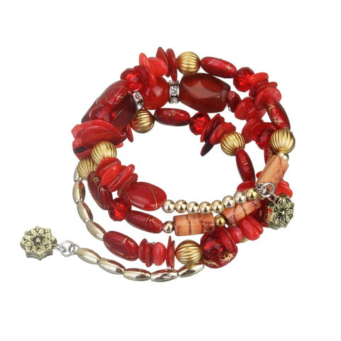 Charm Coral Stone Bohemian Jewelry Boho Bracelets
