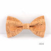 Image of Vintage Retro Cork Wood Bow Tie
