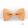Image of Vintage Retro Cork Wood Bow Tie