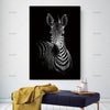Image of Black And White Animal Decor Canvas Wall Art