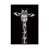 Image of Black And White Animal Decor Canvas Wall Art