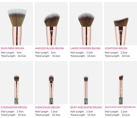 12Pcs Soft Bamboo Makeup Brushes Sets