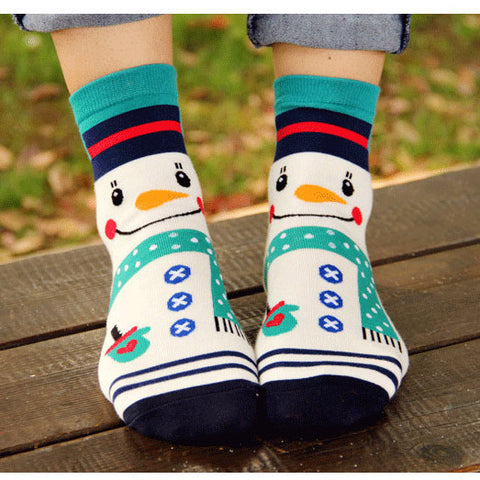 4 pairs Happy Holiday Funny Women Socks