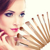 Image of 8Pcs Bamboo Handle Makeup Brushes Sets