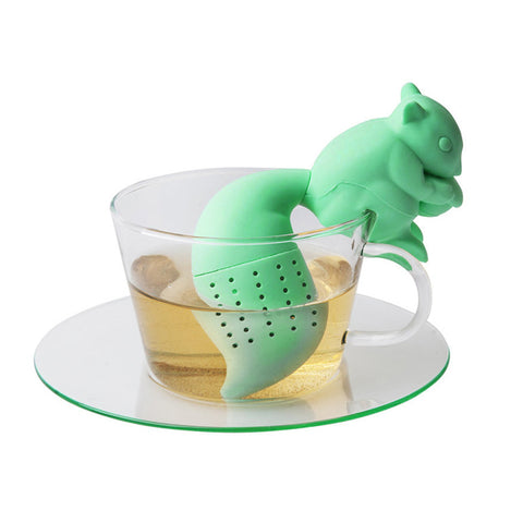Cute Squirrel Loose Tea Steeper Infuser