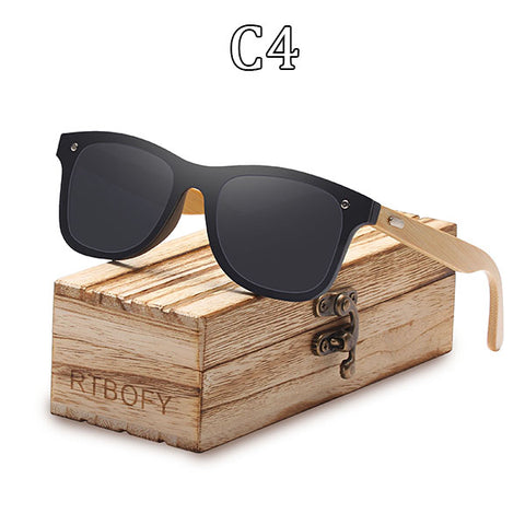Handmade UV Wooden Bamboo Sunglasses