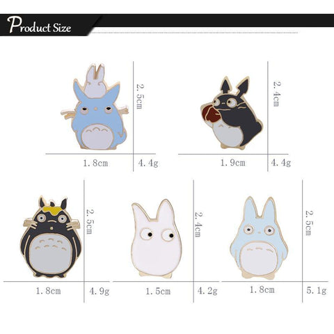 5Pcs Cute Cartoon Cat Etsy Enamel Pins