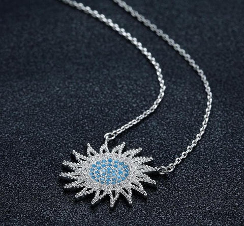 Charm Sun Blue Grandma Jewelry Necklace