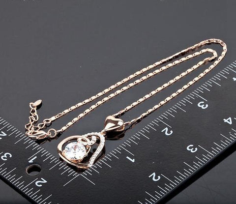 Crystals Heart Sister Jewelry Necklaces