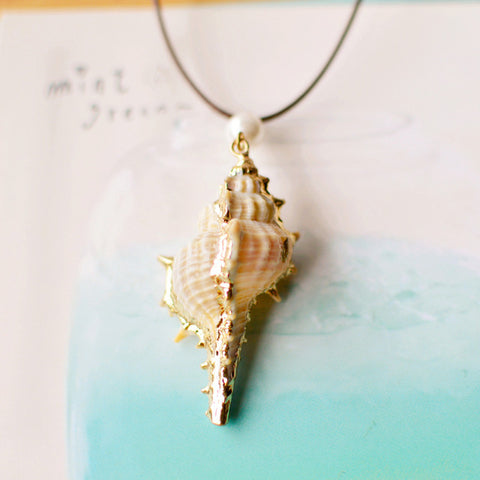 Natural Beach Rope Jewelry Shell Necklace