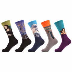 5 pairs Vintage Novelty Funny Women Socks