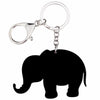 Image of Cute Acrylic Elephant Keychain