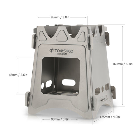 Titanium Lightweight Folding Portable Backpacking Stove