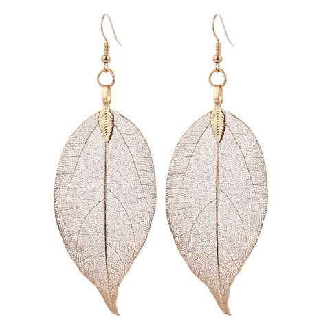 Natural Leaf Bohemian Jewelry Boho Earrings