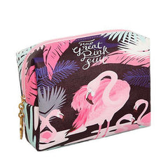 Cartoon Flamingo Small Makeup Bag Cosmetic Pouch