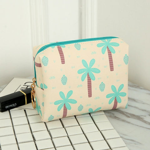 Cartoon Flamingo Small Makeup Bag Cosmetic Pouch