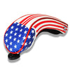 Image of 2Pcs Flag USA PU Leather UT Hybrid Rescue Golf Head Covers