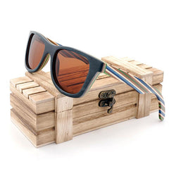 Layered Skateboard Wooden Bamboo Sunglasses