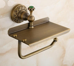 Antique Brass Toilet Paper Holder