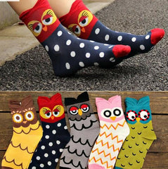 5 pairs Cute Animal Cartoon Funny Women Socks