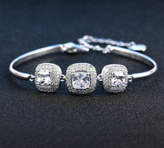 Elegant CZ Charm Grandma Jewelry Bracelet