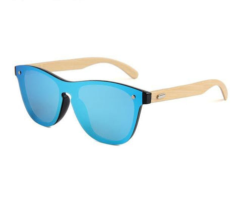 UV Mirror Wooden Bamboo Sunglasses