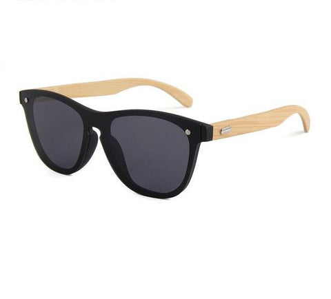 UV Mirror Wooden Bamboo Sunglasses